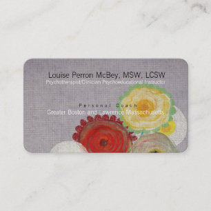 Cartão De Visita Psicoterapeuta Clínica Psicobpedagógica Busina