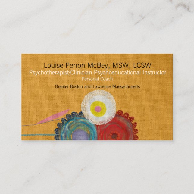 Cartão De Visita Psicoterapeuta Clínica Psicoeducacional (Frente)