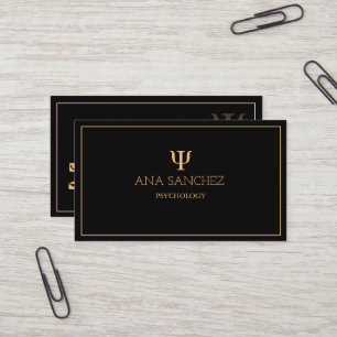 Cartão De Visita Psychology Business Card