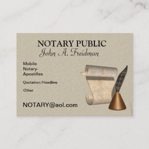 Cartão de visita PÚBLICO CLASSY NOTARY