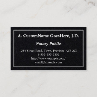 Cartão de visita público notarial subdeclarado e b