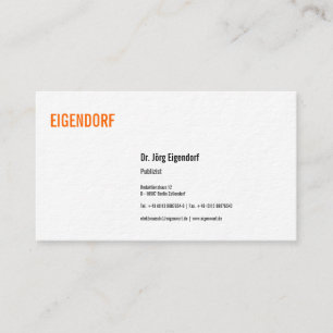 Cartão De Visita Publizador Visitenkarte