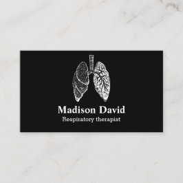 Cartão De Visita Pulmonólogo Respiratório Pulmonólogo Mínimo Pulmõe