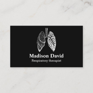 Cartão De Visita Pulmonólogo Respiratório Pulmonólogo Mínimo Pulmõe