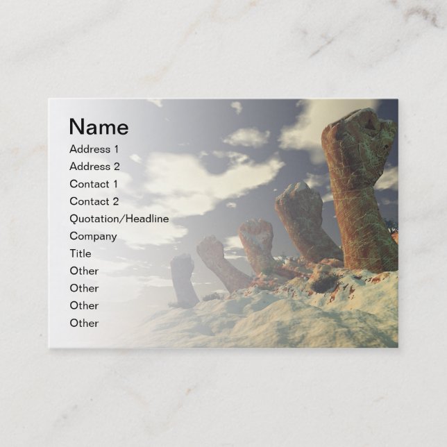 Cartão De Visita Punhos do o da fileira (Frente)