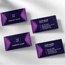 Cartão De Visita Puro E Branco Moderno Profissional