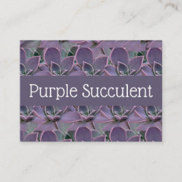 Cartão De Visita Purple Succulent