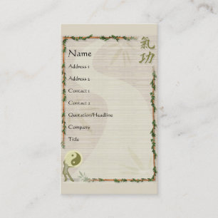 Cartão De Visita QiGong