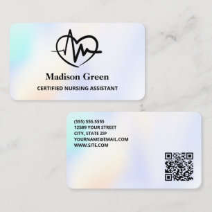 Cartão De Visita QR Assistente de Enfermagem CNA