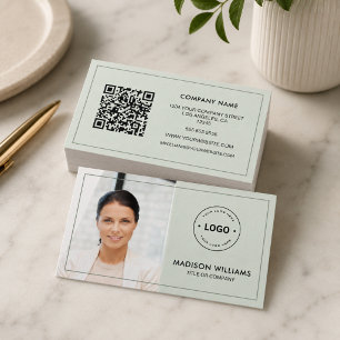 Cartão de Visita QR Code com Foto Personalizada