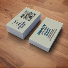 Cartão De Visita QR Code Social Media Modern Business Card