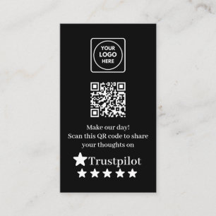 Cartão de Visita QR de Avaliação Trustpilot