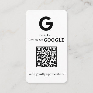 Cartão De Visita QR de Avaliações do Google   Link Personalizado de