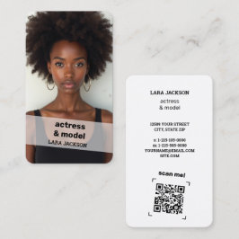 Cartão De Visita QR digitalizável de fotos