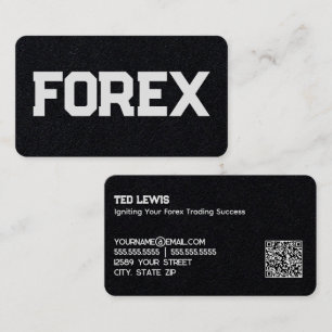 Cartão De Visita QR do analista de revendedores da Forex