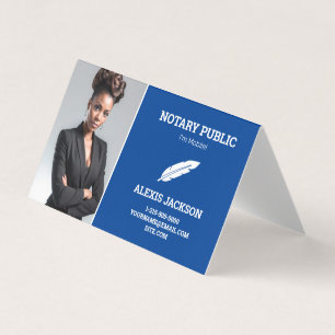Cartão De Visita QR e foto personalizadas do notário público