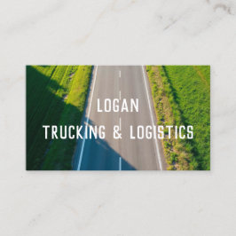 Cartão De Visita QR Personalizado de Caminho de Transporte