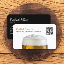 QR personalizado de cerveja de cervejaria de artes
