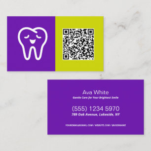 Cartão De Visita QR Personalizado Dental