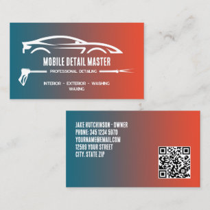 Cartão De Visita QR personalizado detalhado automaticamente