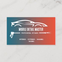 Cartão De Visita QR personalizado detalhado do carro