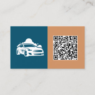 Cartão De Visita QR personalizado detalhado do carro