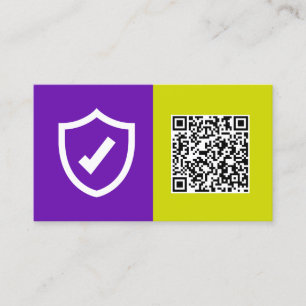 Cartão De Visita QR Personalizado do Agente de Seguro