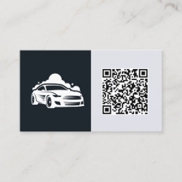 Cartão De Visita QR personalizado do detalhador de carro