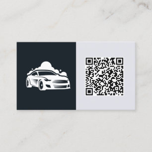 Cartão De Visita QR personalizado do detalhador de carro