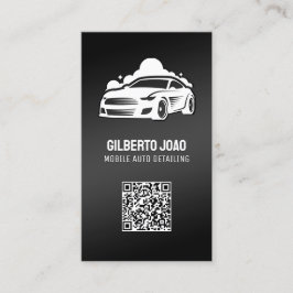 Cartão De Visita QR personalizado do detalhador de carro móvel