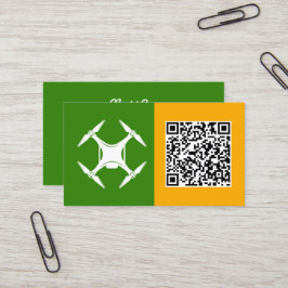 Cartão De Visita QR personalizado do piloto de drones
