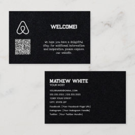 Cartão De Visita QR Personalizado do Proprietário da Propriedade Ai