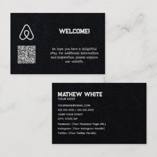 Cartão De Visita QR Personalizado do Proprietário da Propriedade Ai