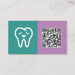 Cartão De Visita QR personalizado do tratamento dentário