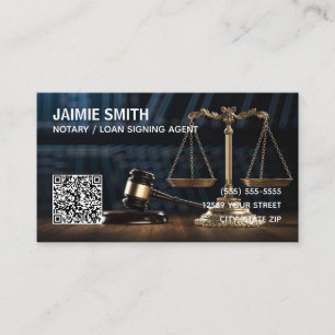 Cartão De Visita QR personalizado notário