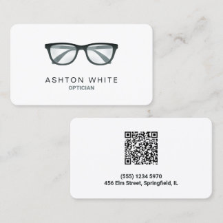 Cartão De Visita QR personalizado optometrista óptico