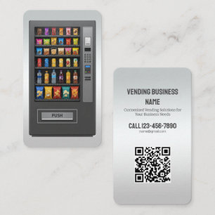 Cartão De Visita QR personalizado para vending