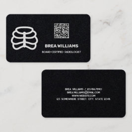 Cartão De Visita QR Personalizado Radiologista