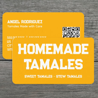 Cartão De Visita QR Personalizado Tamales