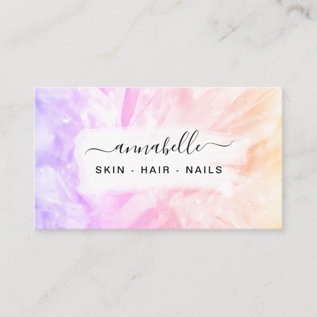 Cartão De Visita *~* QR Prism AP26 OPAL Crystal Rainbow Eteal (Frente)