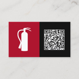 Cartão De Visita QR Segurança contra incêndio