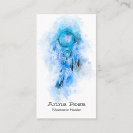 Cartão De Visita *~ QR Shaman Tribal Shamanic Sacred Dream Catcher 