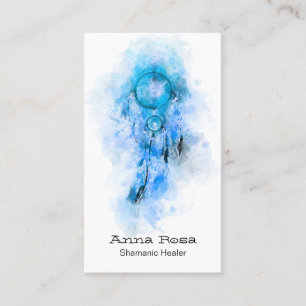 Cartão De Visita *~ QR Shaman Tribal Shamanic Sacred Dream Catcher 