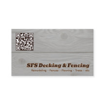 Cartão de Visita QR Vcard para Empresa de Decking