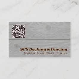 Cartão de Visita QR Vcard para Empresa de Decking 