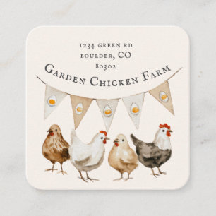 CARTÃO DE VISITA QUADRADO 