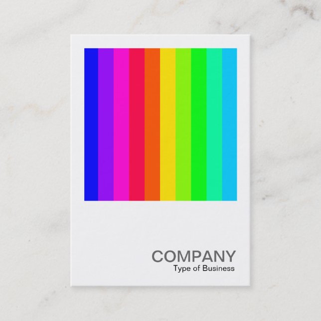Cartão De Visita Quadrado 0184 - Color Bares 03 (Frente)