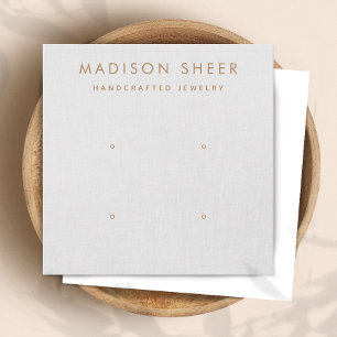 Cartão De Visita Quadrado 4 Furos, 2 Cinzas De Luz, Placa De Vídeo De Orelha