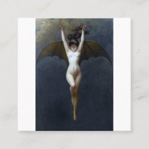 Cartão De Visita Quadrado A Bat Woman Albert Joseph Penot