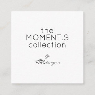 Cartão De Visita Quadrado A Coleção de Momentos por TMCdesigns Modernos